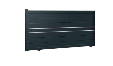 Sliding Gate With Boxed Panels