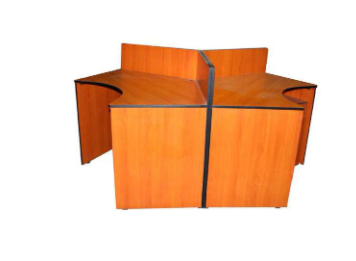 [PN-123] Three Way Work Station Table