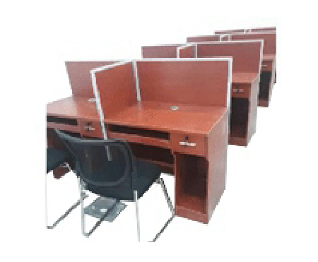 [PN-173] Two Way Workstation c/w Wooden Partitioned